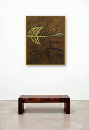 Abstract Arrow by artist Santosh More displayed in a Designer Hotel Lobby