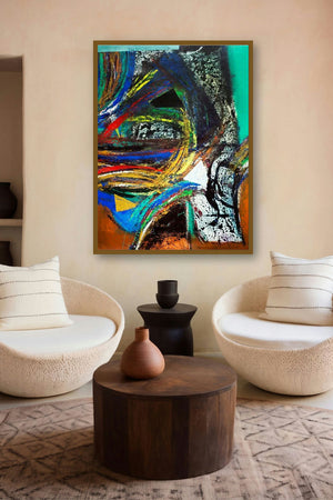 Abstract (Urban Pulse) by artist Arun K Mishra displayed in a Designer gallery