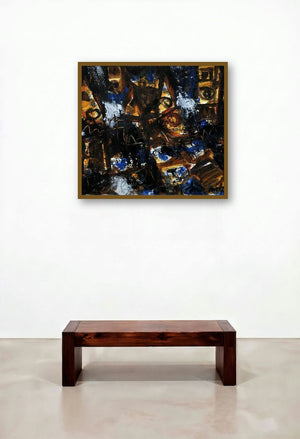 Abstract Eye (Urban Impressions) by artist Asit Poddar displayed in a Luxury Executive Office