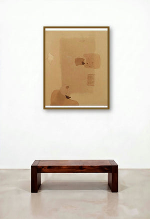 Abstract I by artist Veena Jain displayed in a Luxury Executive Office