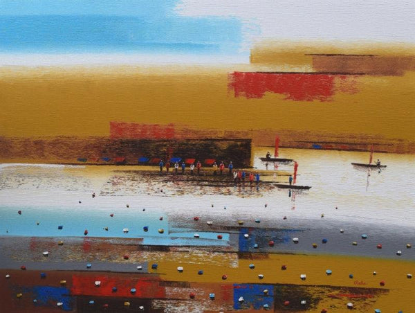 Abstract Landscape 2 painting by Reba Mandal