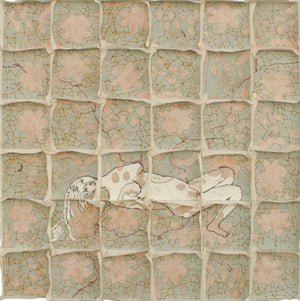 Abstract mixed media painting titled 'Addiction 6', 24x24 inches, by artist Jitendra Thorat on Canvas