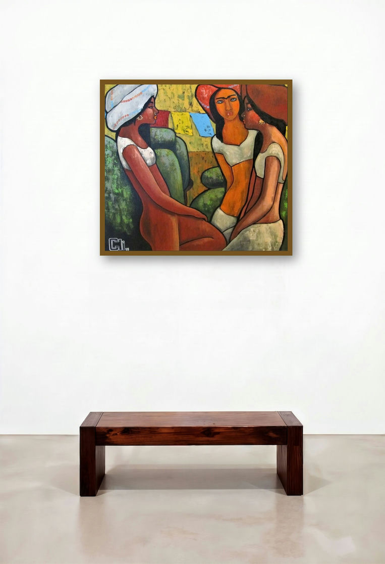 After A Game by artist Suruchi Jamkar displayed in a Rustic Home Office