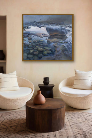 Alanya Rocks (Untitled) by artist Bijay Biswaal displayed in a Contemporary gallery
