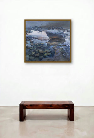 Alanya Rocks (Untitled) by artist Bijay Biswaal displayed in a Transitional Dining Room