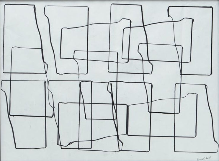 Algebra-shahfahad-raja' contemporary calligraphy painting by artist Shahfahad Raja, 21x27 inch, on paper