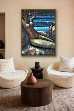 Alive 3 (Night Sky Reverie) by artist Suruchi Jamkar displayed in a Indian Art gallery