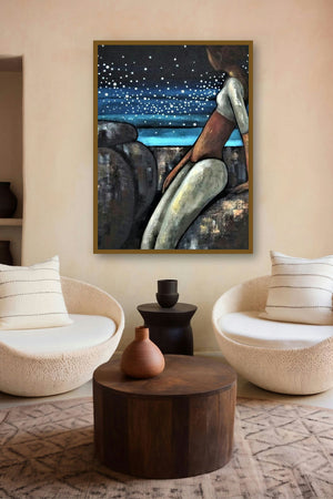 Alive 4 (Unfurling) by artist Suruchi Jamkar displayed in a Contemporary gallery