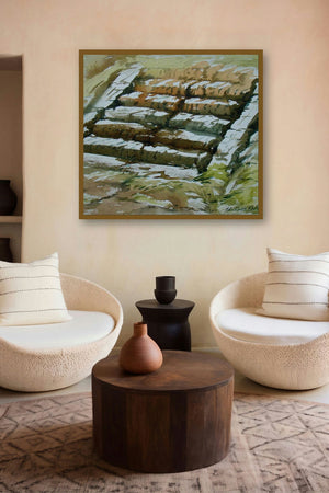 Alone (Pathways of Time) by artist Jiaur Rahman displayed in a Curated gallery
