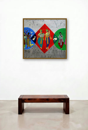 Amusement (The Circle of Life) by artist Chetan Katigar displayed in a Designer Home Office