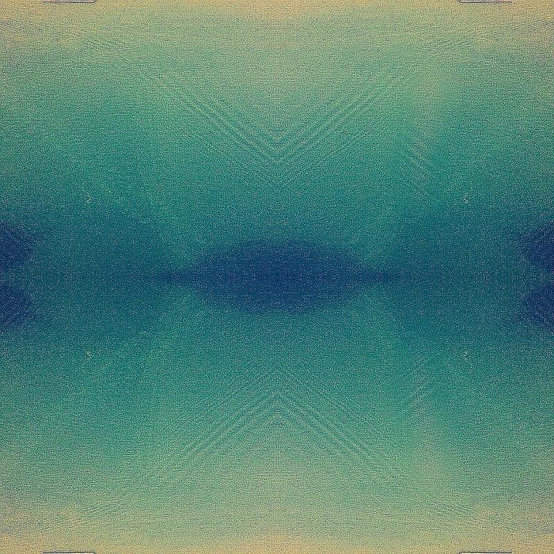 Abstract Fractal digital art titled 'Aquafractal', 11x11 inches, by artist Shantanu Tilak on canvas