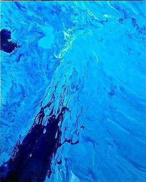 Abstract acrylic painting titled 'Ardor', 30x24 inches, by artist Kartikey Sharma on Canvas