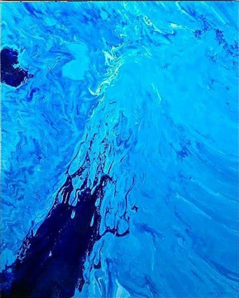 Abstract acrylic painting titled 'Ardor', 30x24 inches, by artist Kartikey Sharma on Canvas