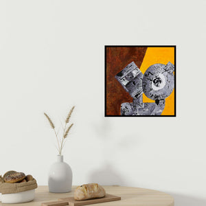 In-situ view of Amit Pithadia's 'Artwork Music (Dialogue)' painting in a room