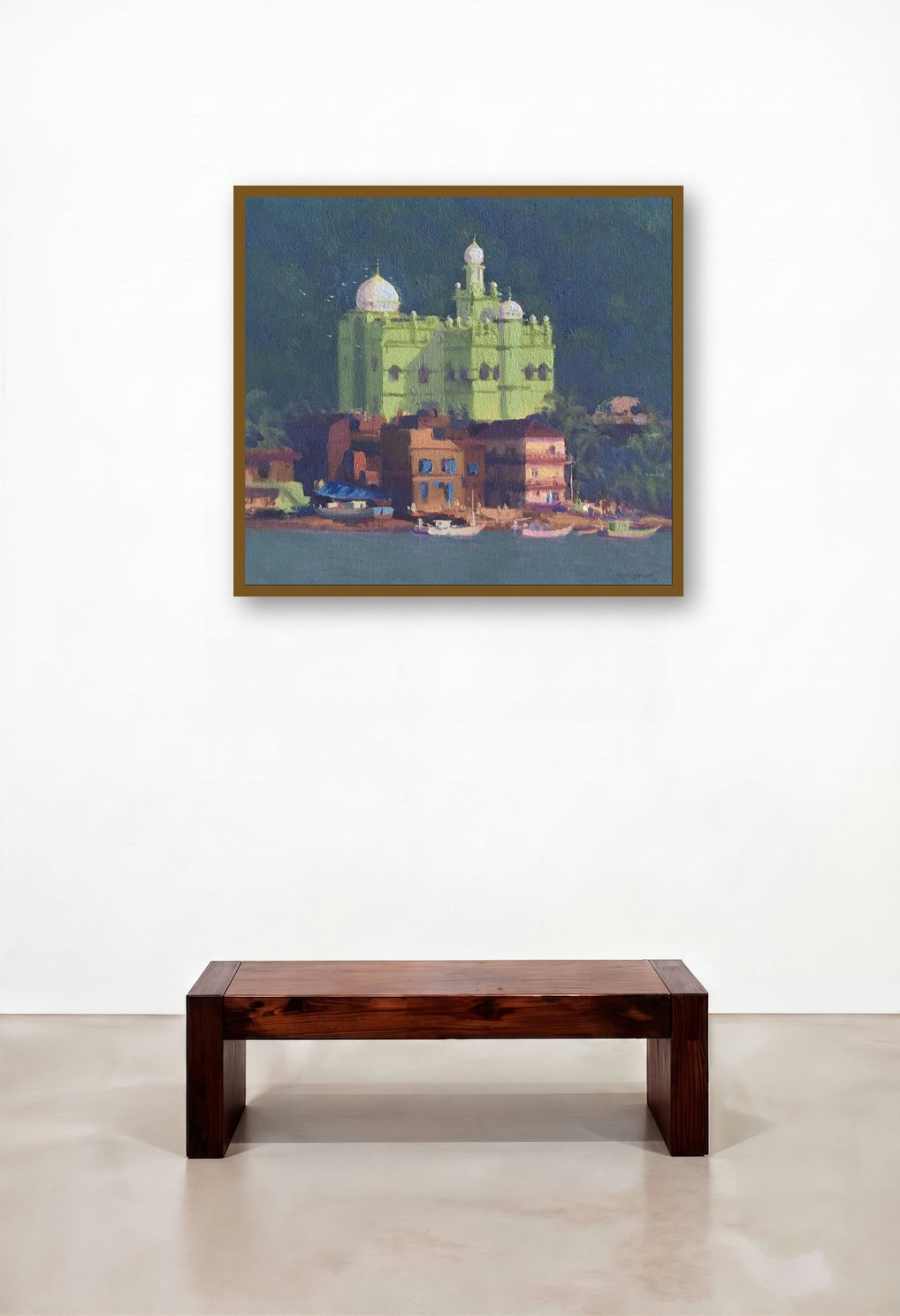 Azaan (Call to Prayer) by artist Paresh Thukrul displayed in a Art Deco Penthouse
