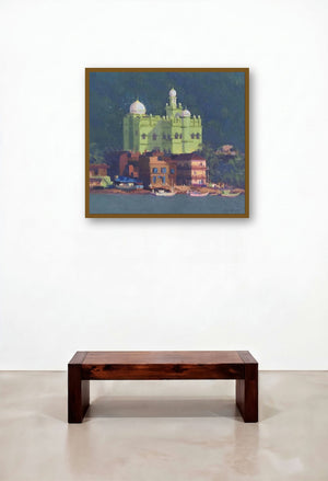 Azaan (Call to Prayer) by artist Paresh Thukrul displayed in a Art Deco Penthouse