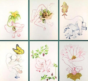 contemporary watercolor painting titled 'Back To Basic', 12x9 inches, by artist Rasana Bhardwaj on Acid Free Paper