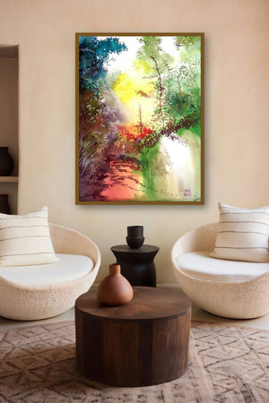 Back To Jungle by artist Anil Nene displayed in a Contemporary gallery