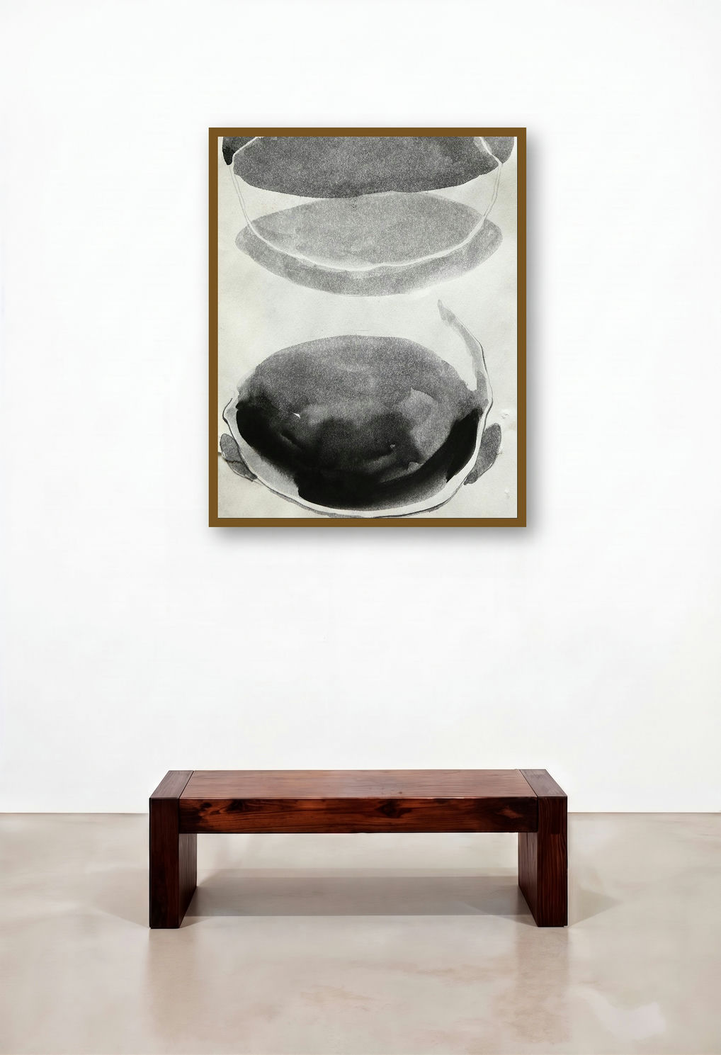 Back To Nature 10 (In Between Spaces) by artist Chandrakant Halyal displayed in a Contemporary Luxury Foyer