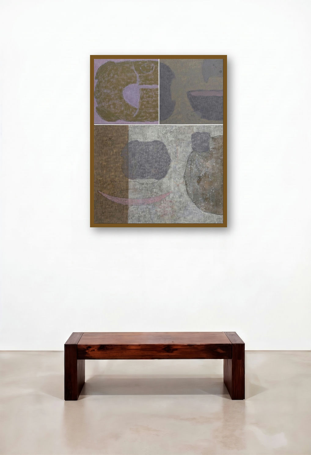 Back To Nature 2 (Forms in Dialogue) by artist Chandrakant Halyal displayed in a Urban Loft Home Office