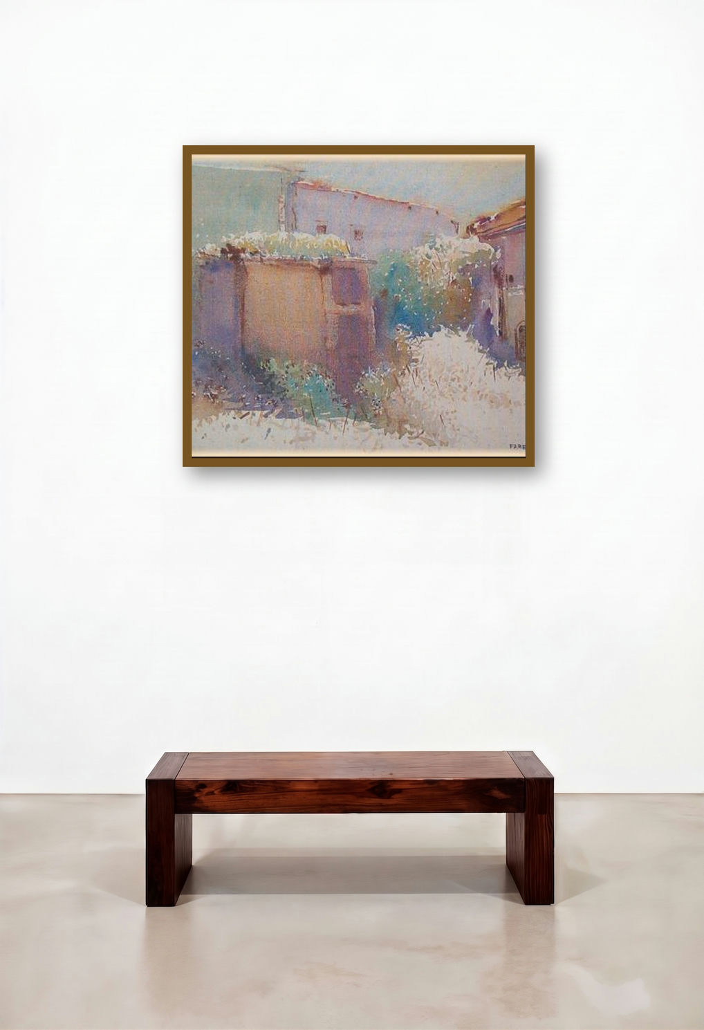 Backyard by artist Fareed Ahmed displayed in a Transitional Study