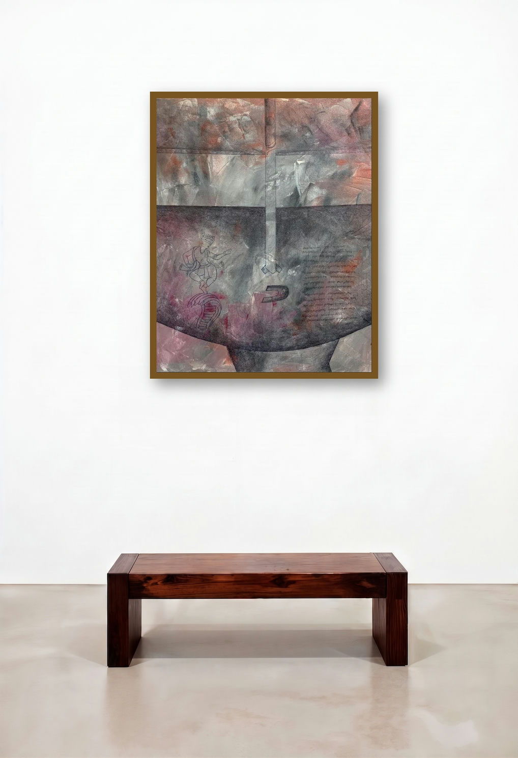Bal Krishna by artist Amit Pithadia displayed in a Luxury Dining Room