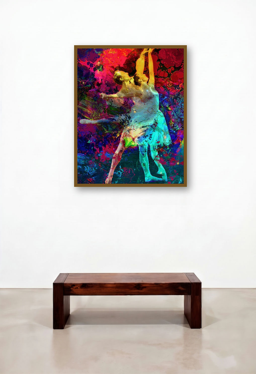 Ballet (Kaleidoscope of Color) by artist Anil Kumar displayed in a Designer Family Room