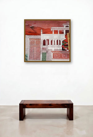 Bani Thani Radha (Royal Reverie) by artist Jayprakash Jagtap displayed in a Eclectic Executive Office