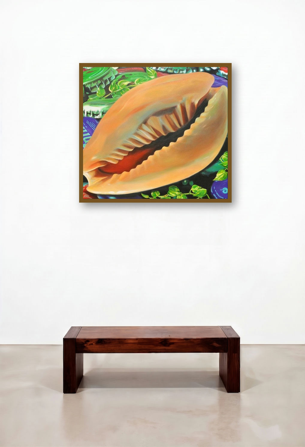 Bazaar I (Oceans Treasure) by artist Bhavesh Patel displayed in a Traditional Lounge