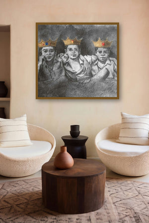 Be The King Of Your Game by artist Manish Solanki displayed in a Museum Style gallery