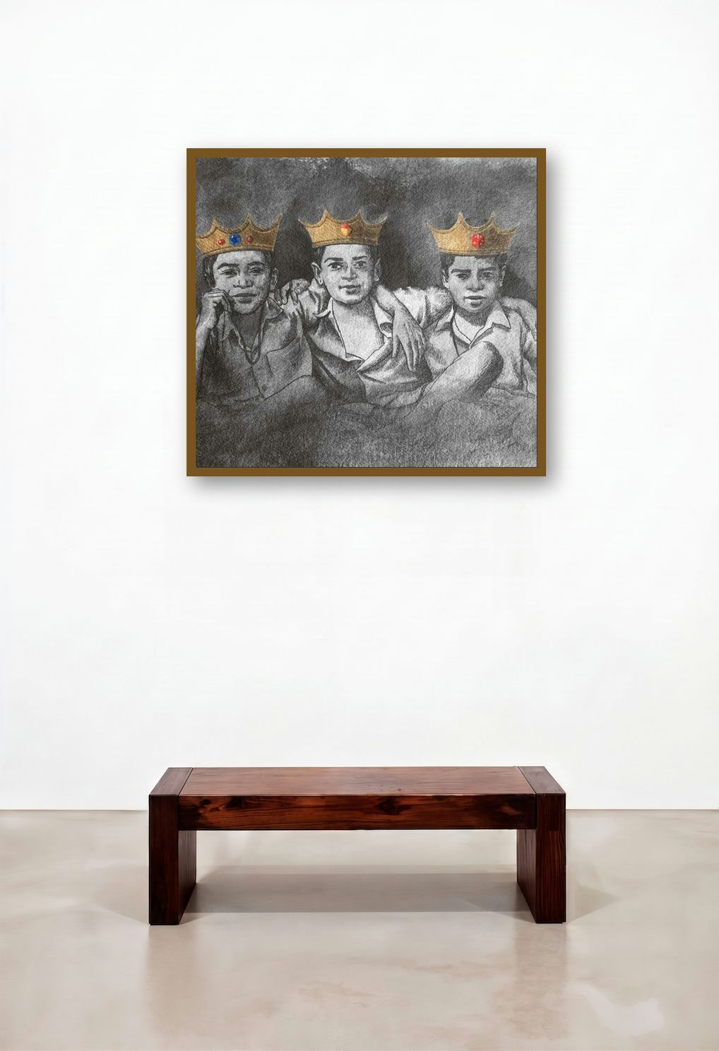 Be The King Of Your Game by artist Manish Solanki displayed in a Rustic Reception Area