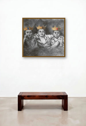 Be The King Of Your Game by artist Manish Solanki displayed in a Rustic Reception Area