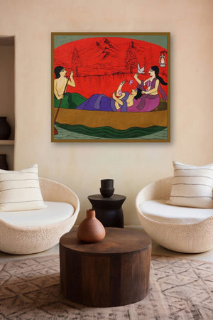 Beau (A Serene Journey) by artist Chetan Katigar displayed in a Contemporary Exhibition gallery