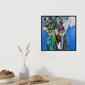 In-situ view of Ramchandra Kharatmal's 'Beauty 18' painting in a room