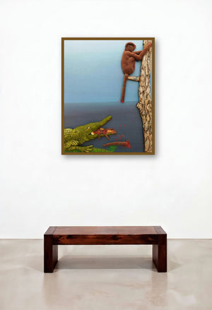 Betrayal by artist Pranita Das displayed in a Classic Bedroom