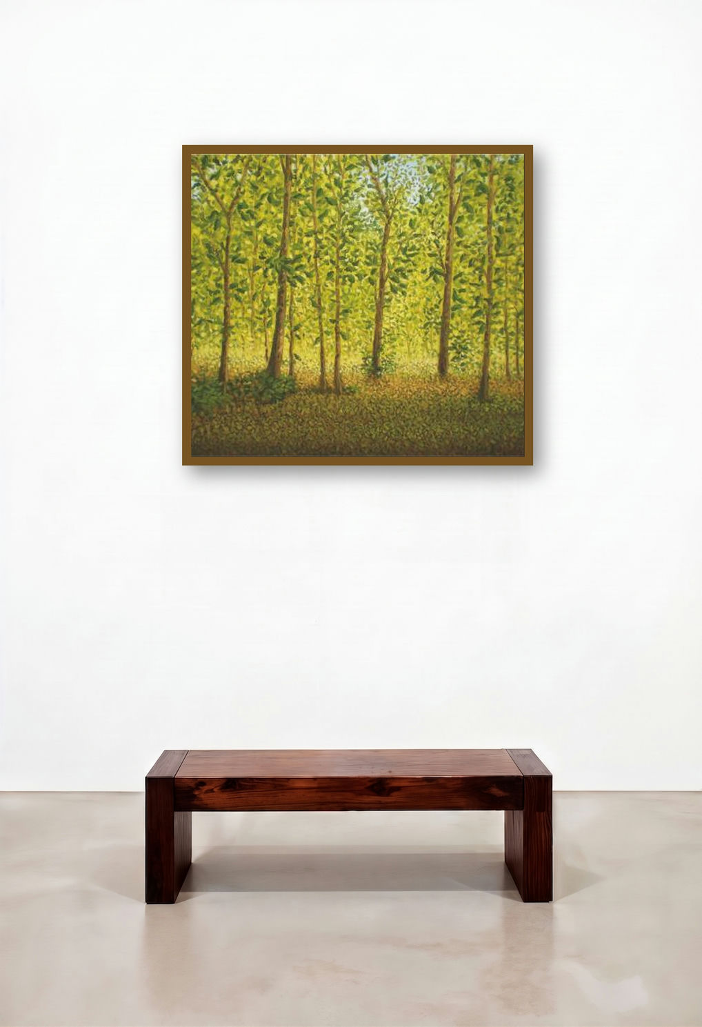 Between The Trees by artist Fareed Ahmed displayed in a Classic Lounge