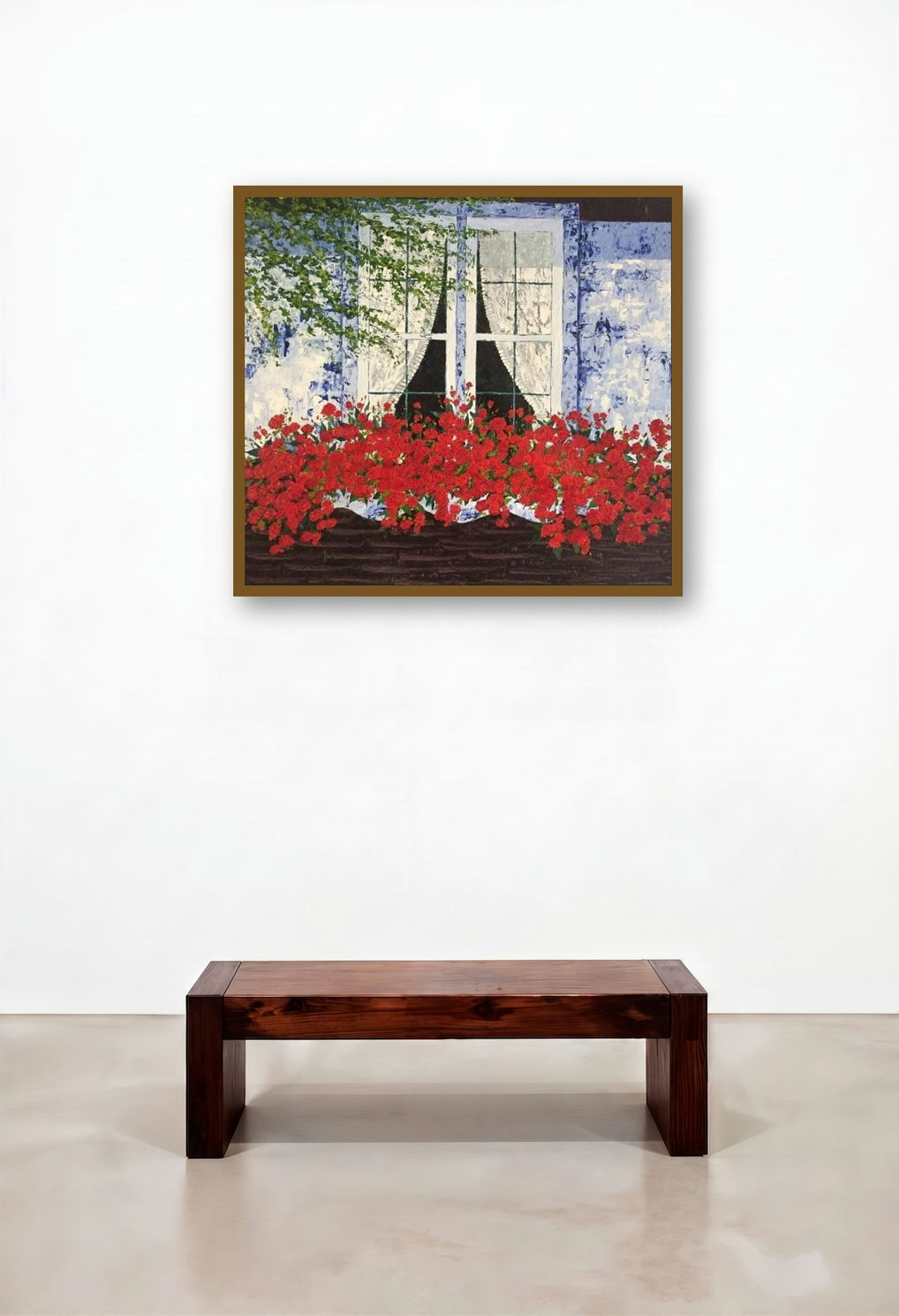 Bewitched (Window Box Blooms) by artist Shilpi Singh Patel displayed in a Eclectic Penthouse