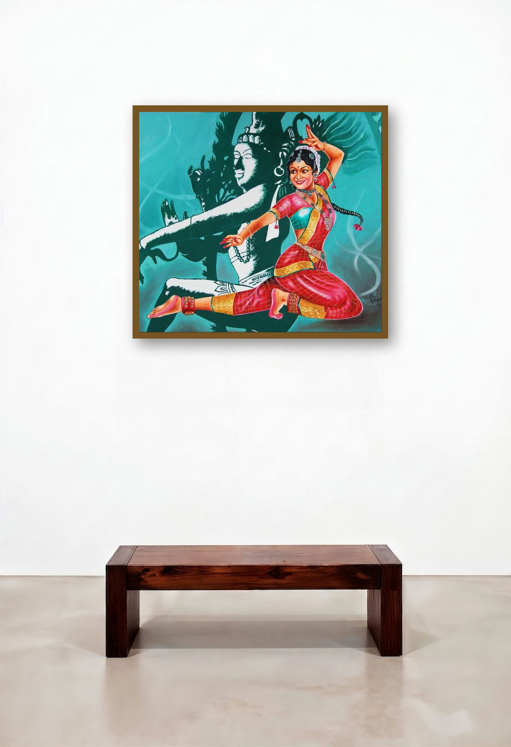 Bharatanatyam is a classical dance from (Indias Future) by artist RAGUNATH displayed in a Transitional Study
