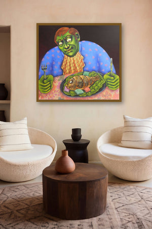 Bhog by artist Deblina Ghosh displayed in a Designer gallery