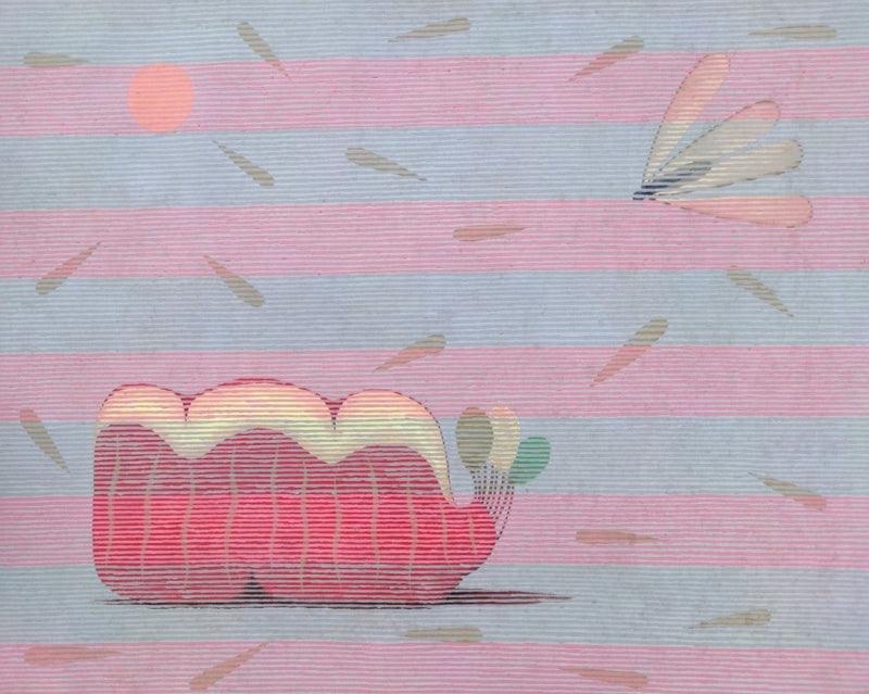 contemporary acrylic painting titled 'Birth And Death', 30x36 inches, by artist Amol Khade on Canvas