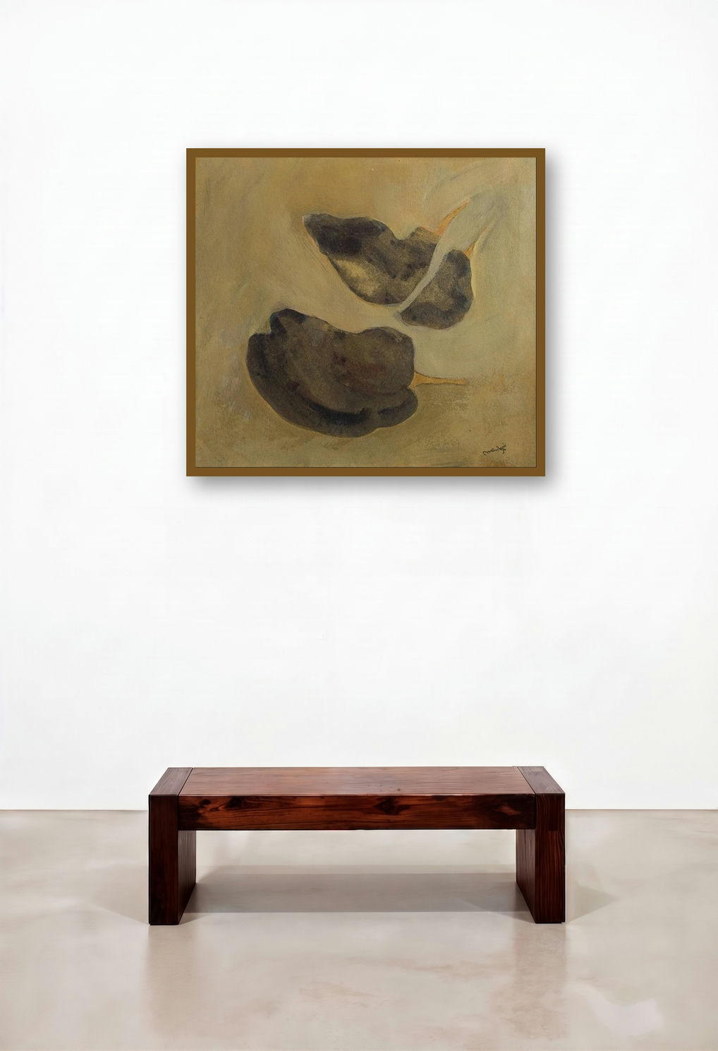 Black Chillies (Autumnal Hues) by artist Mahendra Parmar displayed in a Traditional Lounge