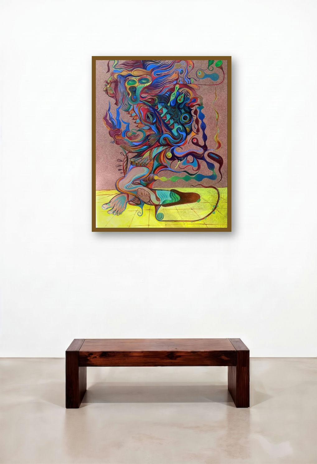 Blade Runner (The Inner Chaos) by artist Girinath Gopinath displayed in a Luxury Lounge