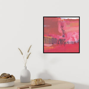 In-situ view of Jayshree Savani's 'Blossoms (Volcanic Awakening)' painting in a room