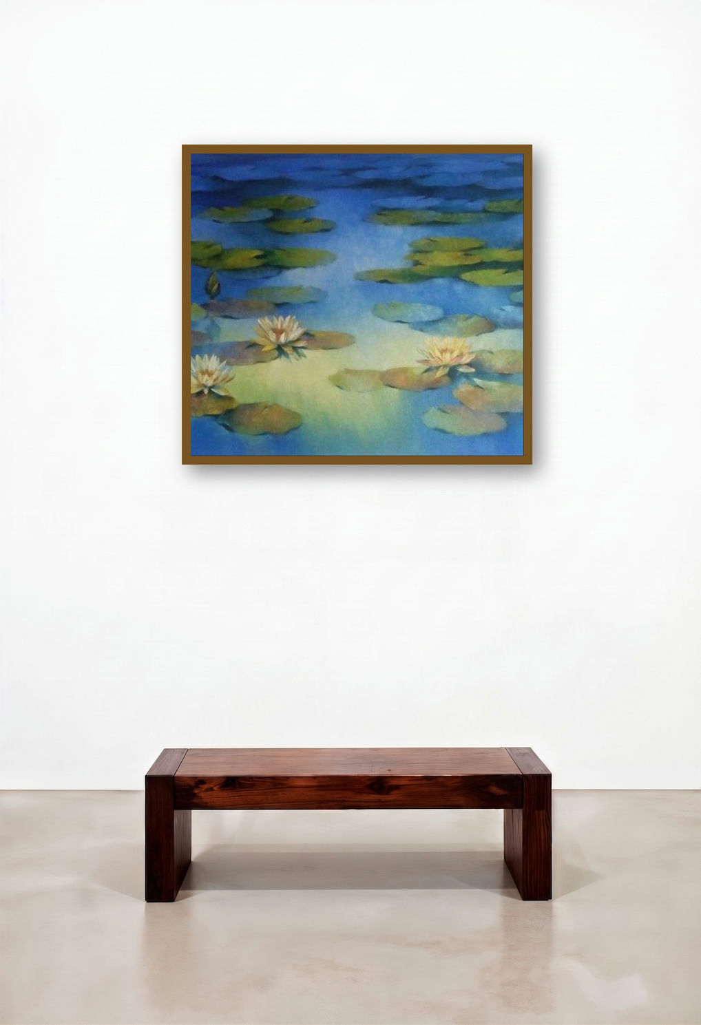 Blue Flower Beauty (Serene Water Lilies)