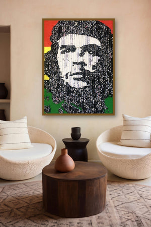 Bob Marley (Redemption) by artist Vinita Dasgupta displayed in a Indian Art gallery