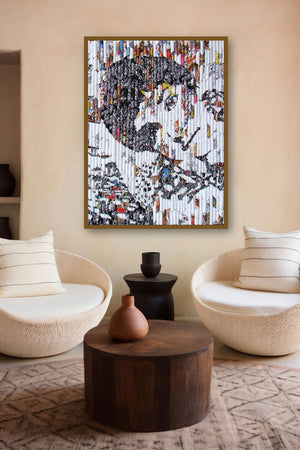 Boy (Emergence) by artist Vinita Dasgupta displayed in a Boutique gallery