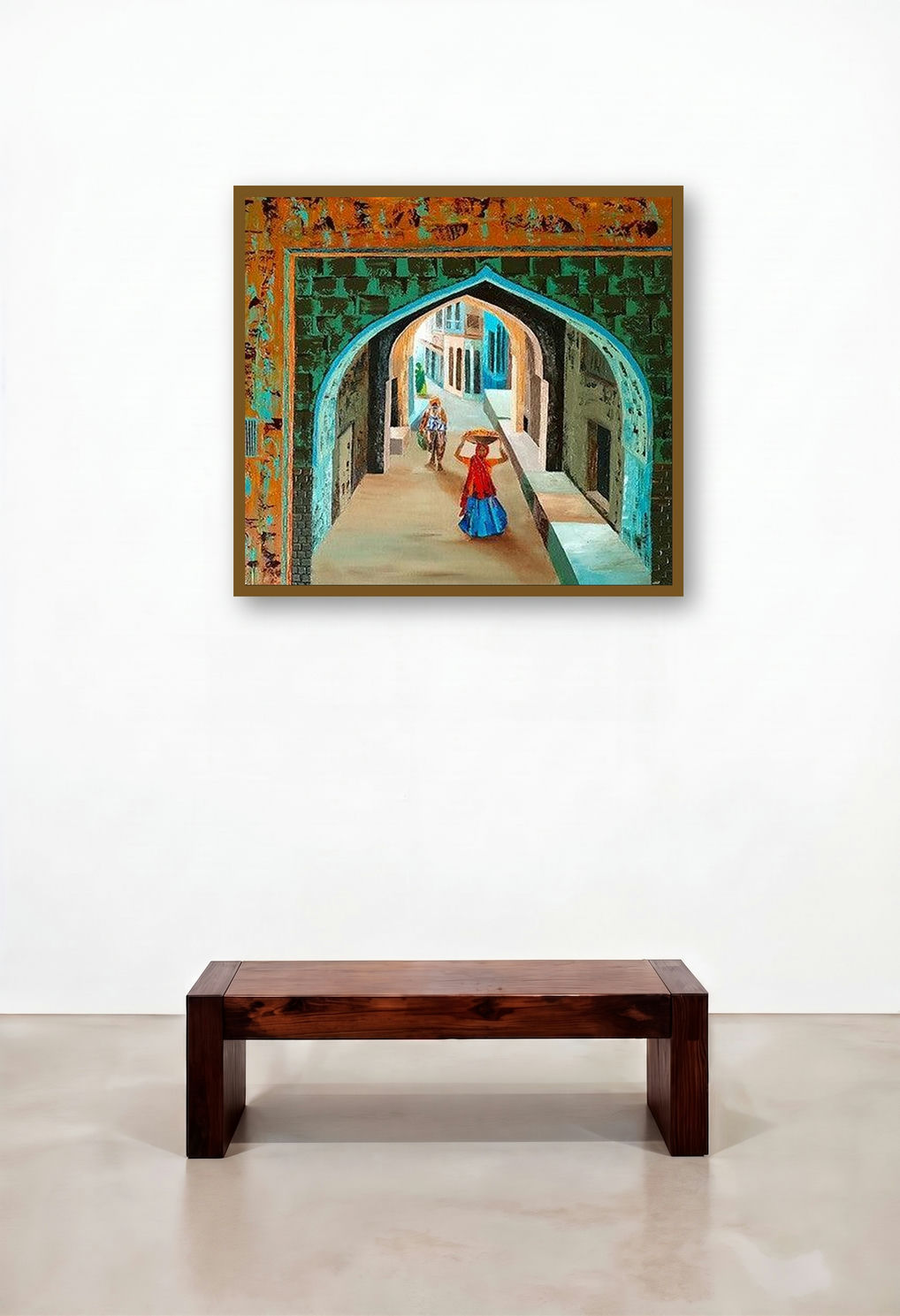 Busy Street 4 (Glimpse Through the Gate)