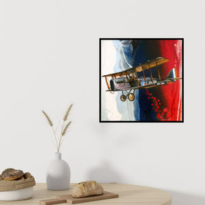 In-situ view of Ankur Rana's 'Chariots Of Love 1 (Aerial Dance: An Abstract Composition)' painting in a room