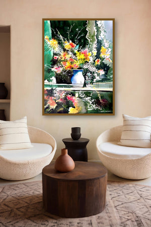 Cheers by artist Anil Nene displayed in a Luxury gallery