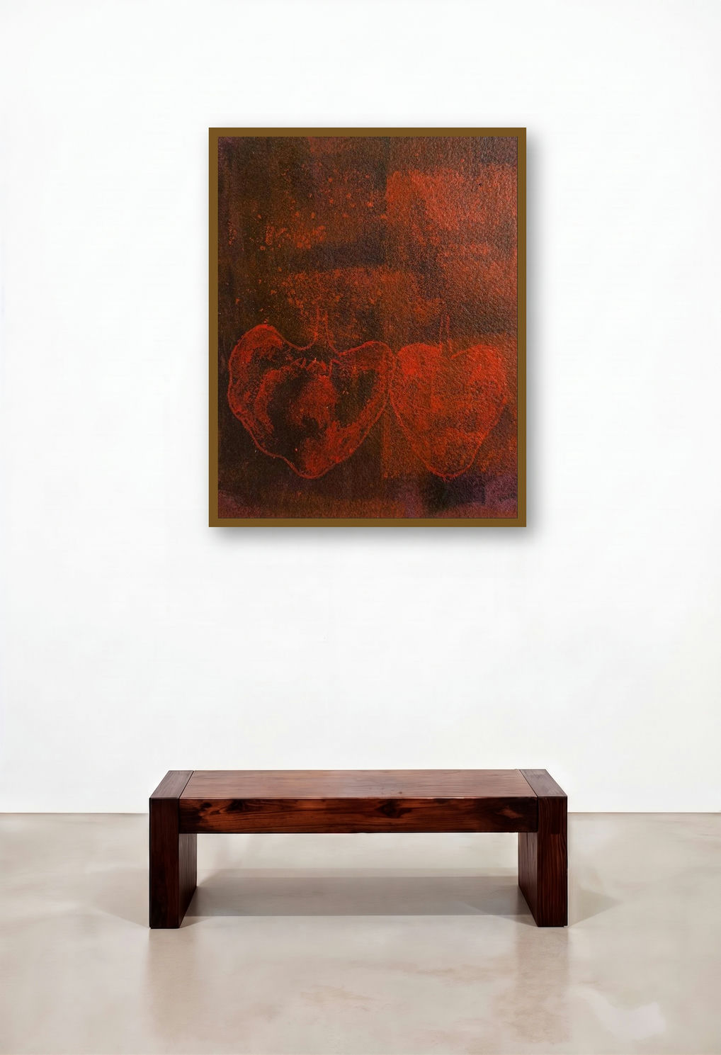 Chillies In Red (A Study in Red) by artist Mahendra Parmar displayed in a Luxury Penthouse